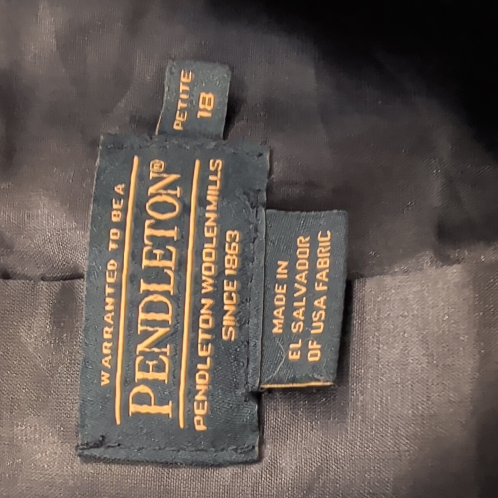 Pendleton Gray Blue Wool 2 Button Single Breasted… - image 3